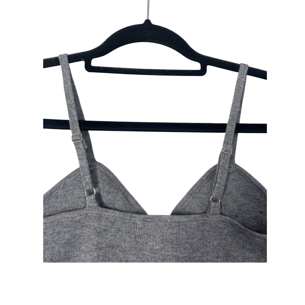 The Drop Catalina Sweater Bralette Heather Gray - Picture 4 of 8